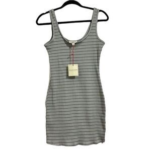 nwt rolla coster mint green striped sleeveless Cotton Blend mini dress large‎